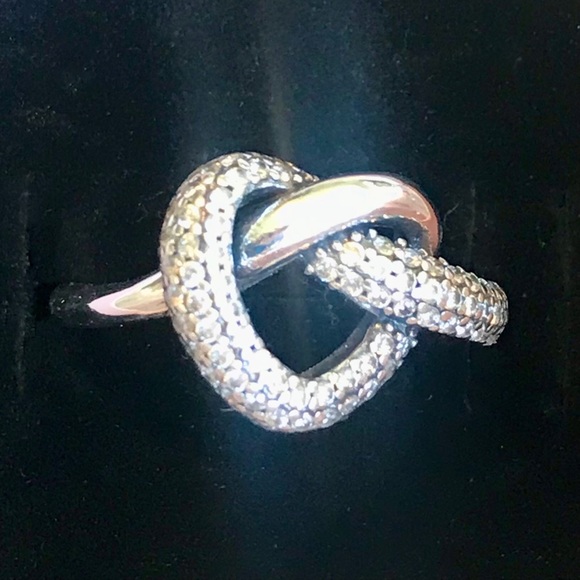 SOLD NEW Authentic New PANDORA Knotted Heart Ring with Box - Picture 2 of 9